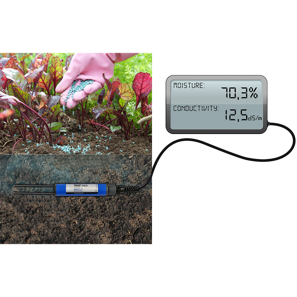 Sensor de humedad de volumen amplio para suelos | TRIME PICO 64 | IMKO